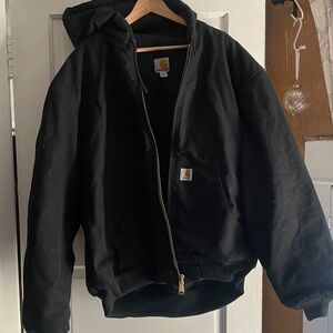 Carhartt Black Full-Zip Hooded Jacket